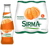 SIRMA Минеральная вода с мандарином 200 мл (MANDALINALI 1/24)
