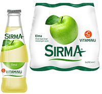 SIRMA Минеральная вода с яблоком 200 мл (ELMALI 1/24)